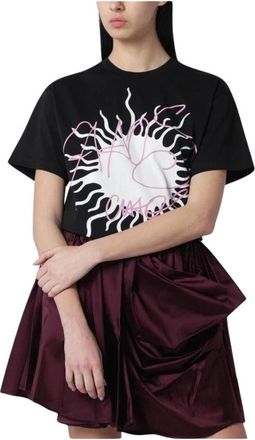 Vivienne Westwood Grafisch Print T-shirt - Dames - T-shirts - Zwart - S - Katoen - Tops