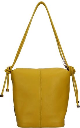 Rebelle Leren Schoudertas - Dames - Schoudertassen - Geel - ONE Size - Leer - Tassen