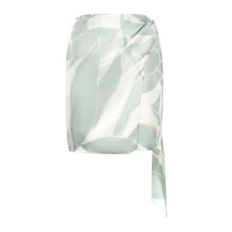 Max Mara Short Skirts, female, Green, Size: 2XS Mxmstrano Pareo Skirt