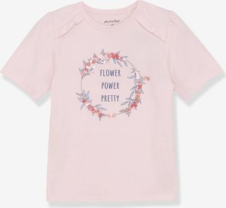 Minymo M&auml;dchen T-Shirt FLOWER POWER PRETTY Minymo rosa nude