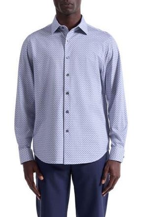 Bugatchi James OoohCotton Button-Up Shirt in Air Blue at Nordstrom Rack, Size Small