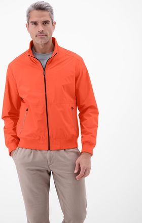 Lerros Blouson LERROS, Herren, Gr. XXL, vivid rot, Web, Obermaterial: 100% Polyester, unifarben, bequem h&uuml;ftbedeckend, Rundhals, Flachstrickb&uuml;ndchen, Jacken 