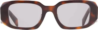 Prada Grey Rectangular Ladies Sunglasses PR 17WSF 20D50Q 51