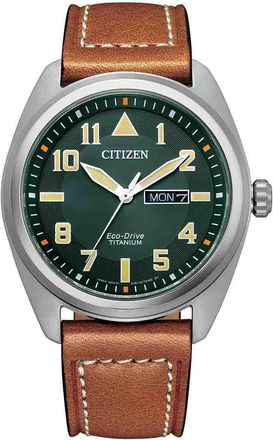 Citizen Mens Brown Watch BM8560-11XE Leather - One Size