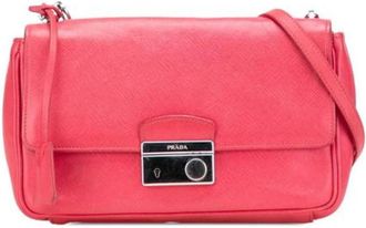 Prada Pre-owned Cross Body Bags, female, Pink, Size: ONE SIZE Pre-owned Leather prada-bags
