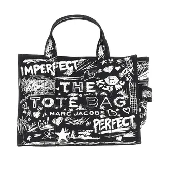 Marc Jacobs The Punk Scribble medium canvas tote bag Woman One Size
