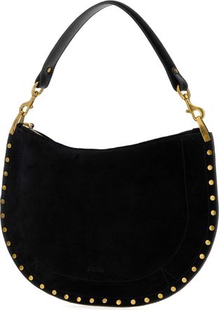 Isabel Marant Womens Black Suede Oskan Shoulder Bag Borse A Mano
