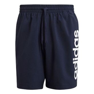 adidas Mens adidas SS22 Solid Color Logo Printing Shorts Navy Blue GK9608