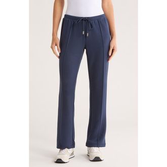 Nanette Lepore Play Front Seam Scuba Knit Flare Pants in Dark Sapphire at Nordstrom Rack, Size Small