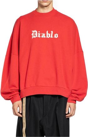 Willy Chavarria Hombre, Sudaderas, Rojo, Talla: M