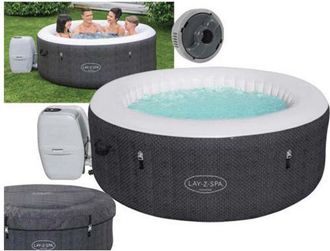 Bestway Piscina idromassaggio gonfiabile tonda fuori terra spa lay-z havana airjet Bestway 180xH66 cm -60035