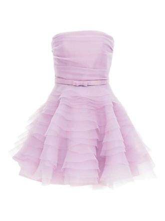 Ana Radu strapless ruffled minidress - Pink