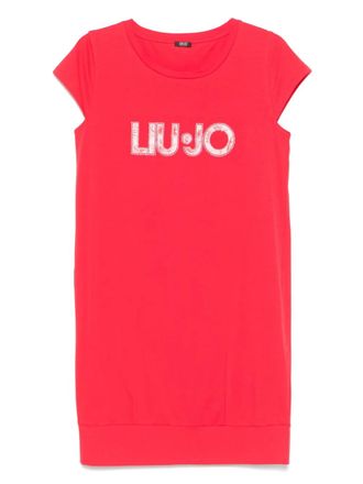 Liu Jo logo-print mini dress - Red