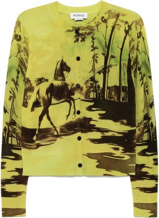 Monse Cardigan con stampa - Verde