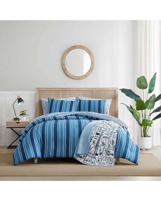 Nautica Gilpin Stripe Reversible Cotton Comforter Set