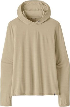 Patagonia Cap Cool Ultra Hoody Funktionsshirt f&uuml;r Damen | beige