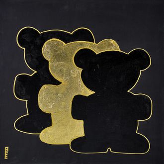 Queence Leinwandbild »Bears II« Bär Bären Kunst 1 Stk. tlg. Premium-Leinwandstoff, Handarbeit aus Deutschland