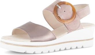 Gabor Quarter Strap Wedge Sandal in Dark Rose at Nordstrom, Size 11.5Us