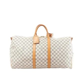 Louis Vuitton Pre-owned Weekend Bags, male, Gray, Size: ONE SIZE Pre-owned Keepall Bandouli&egrave;re 55