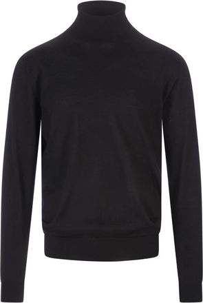 Fedeli Derby Turtleneck Sweater - Heren - Cashmere truien - Zwart - 4XL - Kasjmier - Truien & Vesten