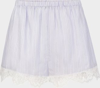 Frame Denim The Stripe Lace Shorts