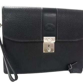 Burberry Pre-owned Clutches, male, Black, Size: ONE SIZE Pre-owned Clutch bag