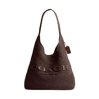 Coach Tassen, Dames, Bruin, ONE Size, Leer, Brooklyn Schoudertas 39