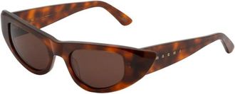 Marni Netherworld Havana Zonnebril - Dames - Zonnebrillen - Bruin - 53 MM - Accessoires