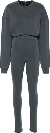 Acne Studios long-sleeve cotton jumpsuit - women - Cotton - S - Grey