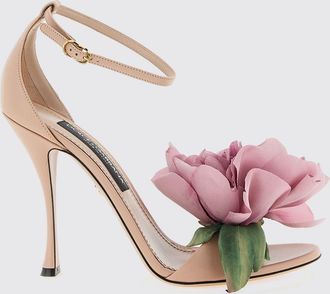Dolce & Gabbana Sandalo Desir&eacute;e Dolce & Gabbana in pelle con fiore applicato