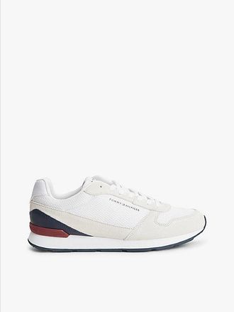 Tommy Hilfiger Suede Lightweight Mesh Trainers