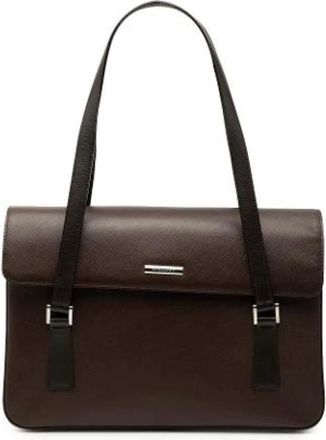 Burberry Pre-owned Shoulder Bags, female, Brown, Size: ONE SIZE Pre-owned Shoulder Bag
