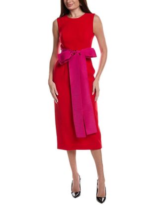 Carolina Herrera Crewneck Midi Dress