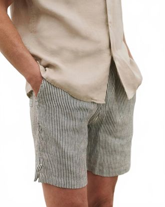 Alex Crane Bo Pull-On Shorts In Lines