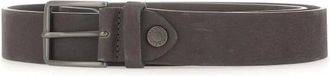 Gianni Chiarini Belts, male, Brown, Size: ONE SIZE Nubuck Belt with Logo