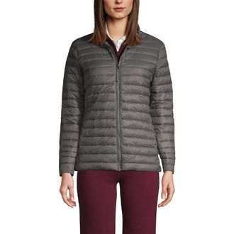Lands End School Uniform ThermoPlume Jacket in Arctic Gray at Nordstrom, Size X-Large