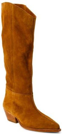 Free People Sway Knee High Boot in Burnt Caramel Suede at Nordstrom Rack, Size 7Us / 37Eu