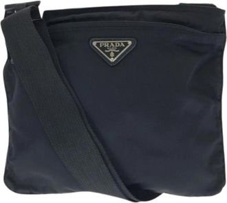 Prada Pre-owned Tessuto Nylon Shoulder Bag - Dames - Vintage Schoudertas - Zwart - ONE Size - Nylon - Vintage