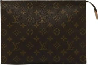Louis Vuitton Pre-owned Clutches, female, Brown, Size: ONE SIZE Pre-owned Canvas Clutch