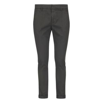 Dondup Gaubert Slim-Fit Chinos - Heren - Broeken - Grijs - Maat: W31 Leer