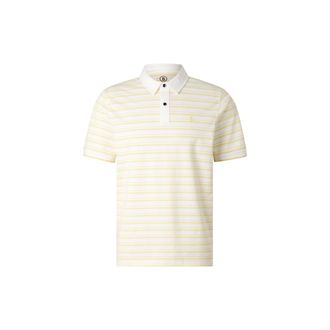 Bogner Timo polo shirt for men - Yellow/Off-White - XXL