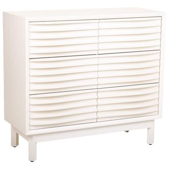 Wanderlust Deco Comoda de madera con 6 cajones 90x40x92