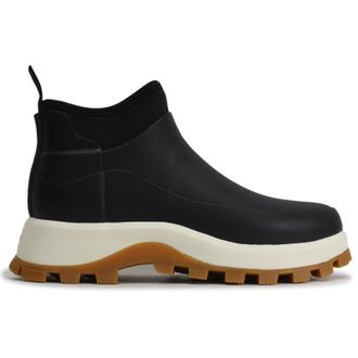 Hunter City Explorer Ankle Rubber Womens Ankle Boots - Black Shaded White Gum - Size:UK 5