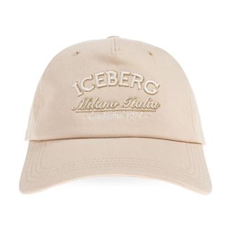 Iceberg Baseballpet - Heren - Petten - Beige - ONE Size - Katoen - Accessoires