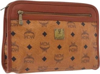 MCM Pre-owned Clutch Bag - - Pre-owned - Donna - Marrone - ONE SIZE