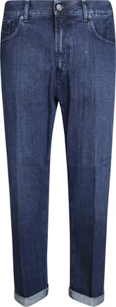 Dondup Ervin Straight-Leg Whiskered Jeans