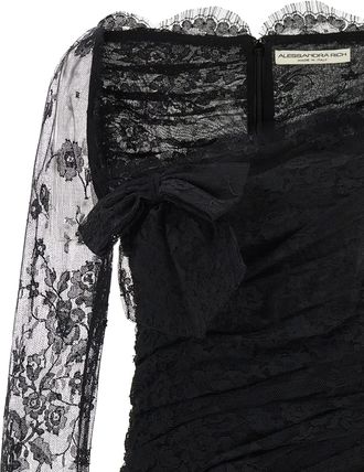 Alessandra Rich Organic Cotton Short Womens Dress