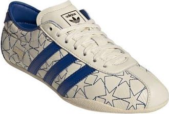 adidas Tokyo Embroidered Low Top Sneaker in Cream White/Royal/Gold at Nordstrom, Size 7.5