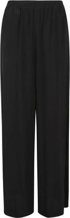 Max Mara Wide Broeken - Dames - Wijde Broeken - Zwart - S - Broeken