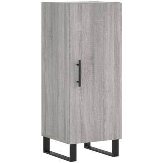 vidaXL Aparador madera de ingeniería gris Sonoma 34,5x34x90 cm Vidaxl